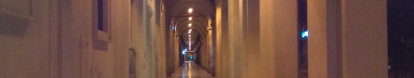 porticos in Bologna, Italia