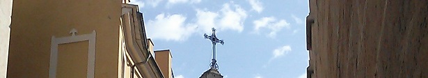 cross on a steeple